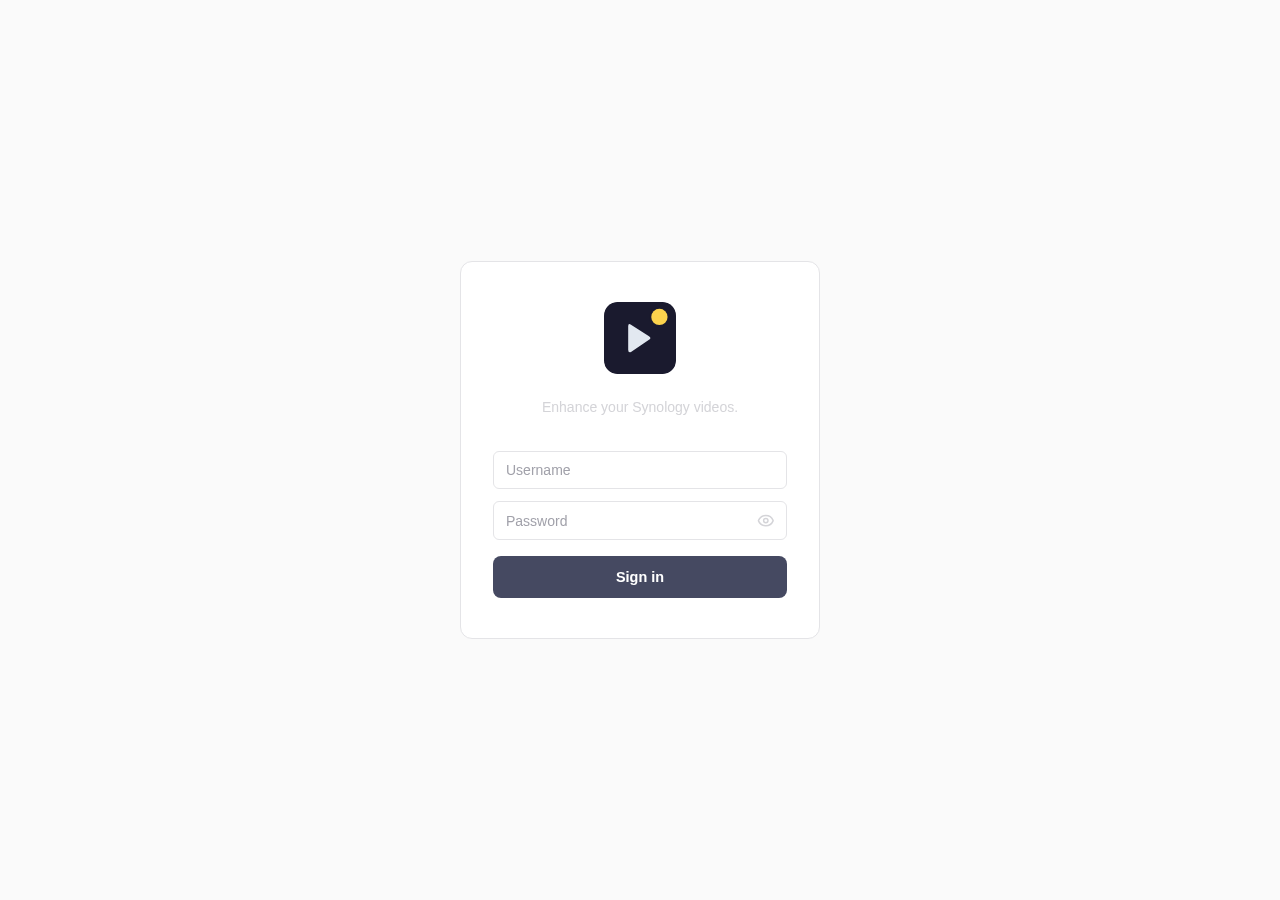 Dashboard login form